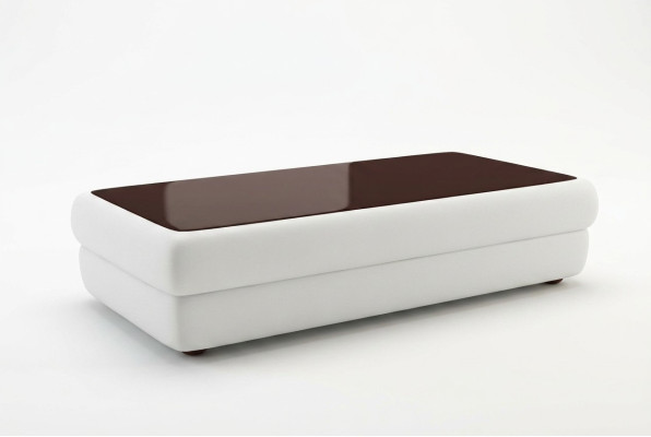 Classic designer coffee table living room furniture leather side table