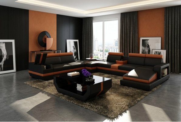 Luxury coffee tables Polser leather designer living room side table table