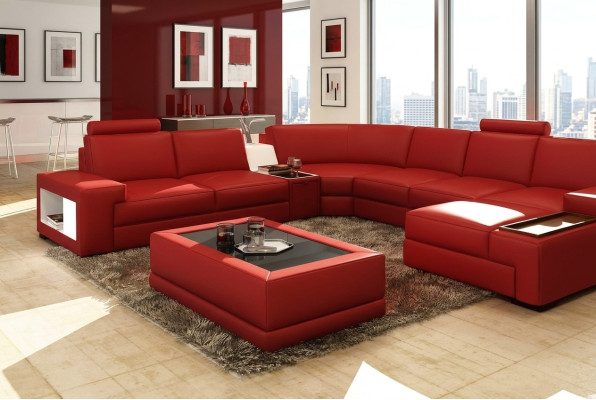 Luxury coffee tables Polser leather designer living room side table tables