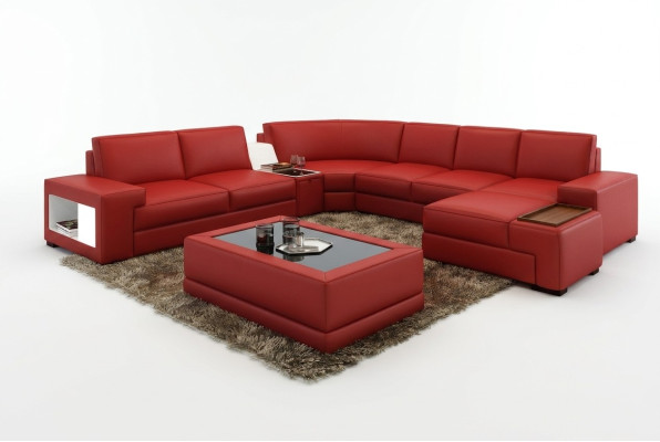Luxury coffee tables Polser leather designer living room side table tables