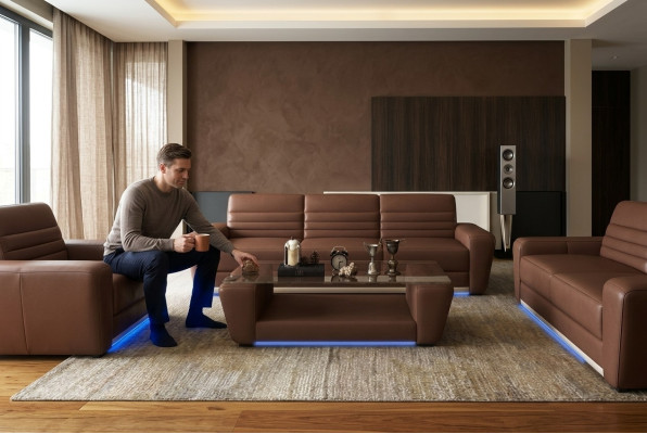 Modern designer glass side table living room coffee table sofa