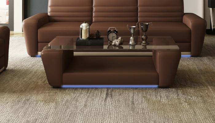 Modern designer glass side table living room coffee table sofa
