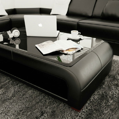 Coffee table design table living room glass leather couch side table sofa coffee