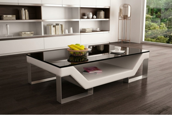 Coffee table glass design table living room leather couch side sofa coffee