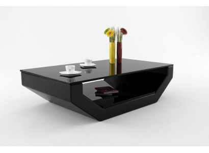Design Space Luxury Leather Glass Table Living Room Sofa Table Side Tables