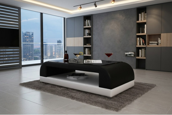 Coffee table glass design coffee table living room leather couch side sofa