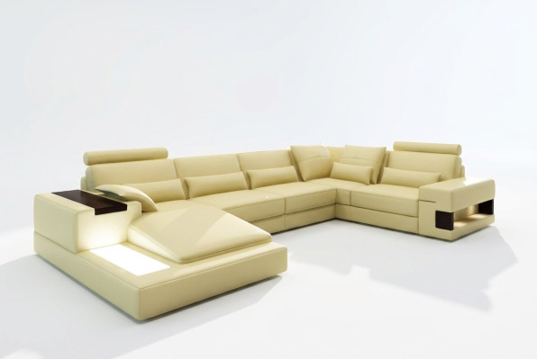 Modern designer corner sofa U-shape living landscape couch sofas upholstery