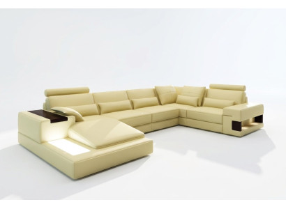 Modern designer corner sofa U-shape living landscape couch sofas upholstery