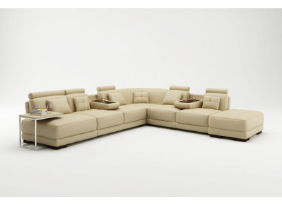 Large sofa leather sofa couch living landscape L shape upholstery set corner sofa