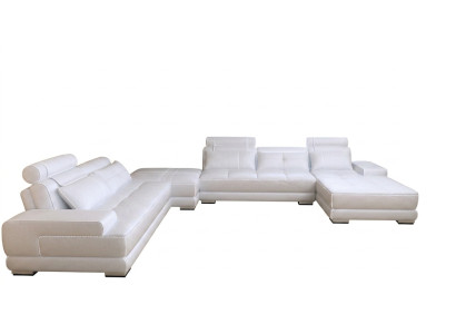Modern design upholstery living landscape leather sofa couch seat