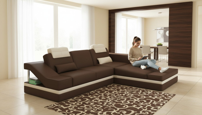 Modern leather sofa corner sofa L-shaped couch upholstery seat corner sofa couches
