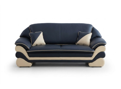 Leather Sofa Couch Classic 3-Seater Couches Sofas Designer Upholstery