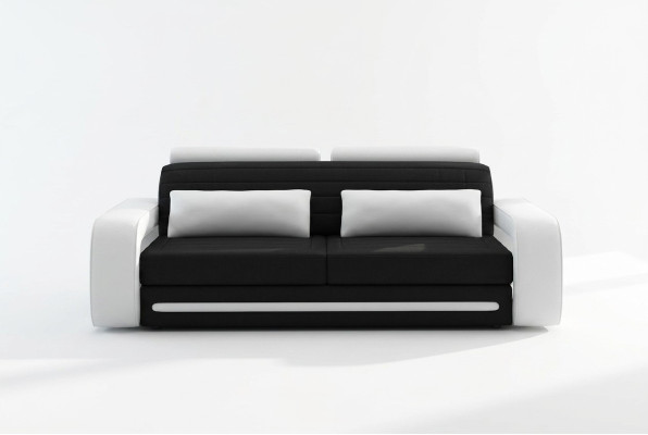 Leather sofa couch sofas couch 3-seater design modern sofa 3-seater Davos