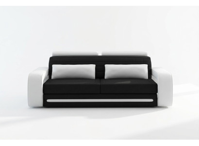 Leather sofa couch sofas couch 3-seater design modern sofa 3-seater Davos