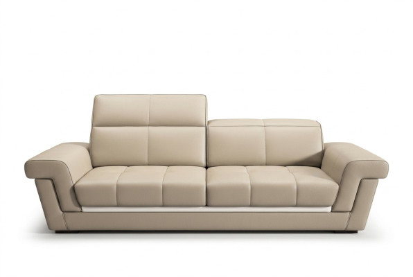 Leather sofa couch landscape 3-seater design modern sofa 5136_3ER