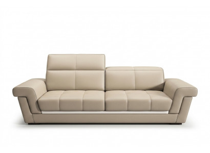 Leather sofa couch landscape 3-seater design modern sofa 5136_3ER