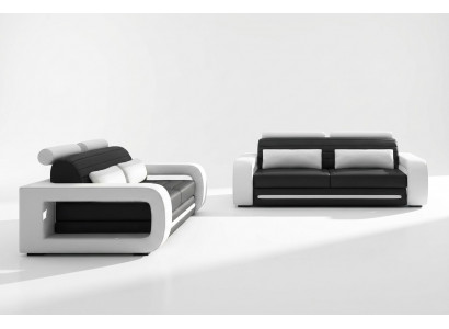 Leather sofa couch seating area 3+2 seater design modern sofa suite