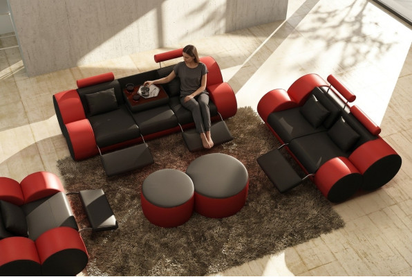 Sofa set design couch 3+2 set upholstery leather sofa living room furniture.