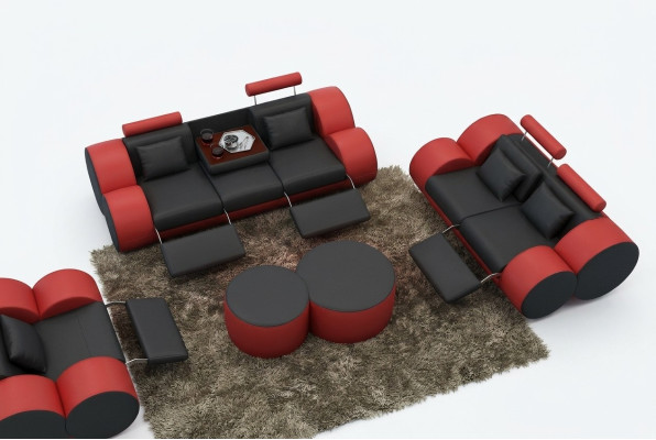 Sofa set design couch 3+2 set upholstery leather sofa living room furniture.