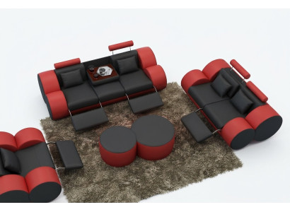 Sofa set design couch 3+2 set upholstery leather sofa living room furniture.