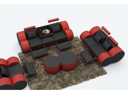 Sofa set design couch 3+2 set upholstery leather sofa living room furniture.