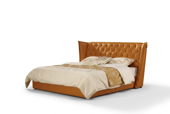 Designer double bed bed beds leather chesterfield luxury hotel bedroom