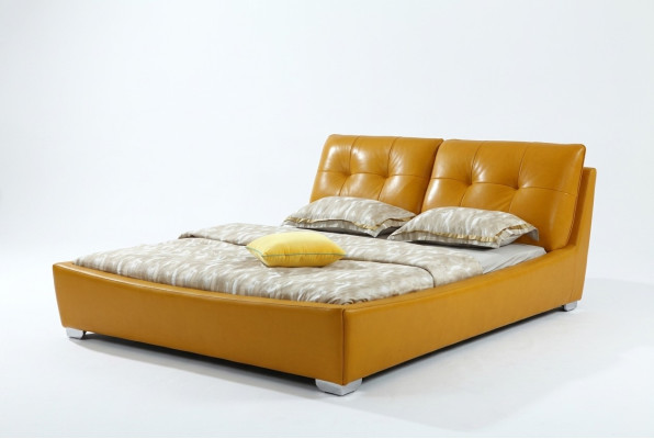 Designer bed, bedroom, double bed, beds, leather, hotel, luxury, upholstery