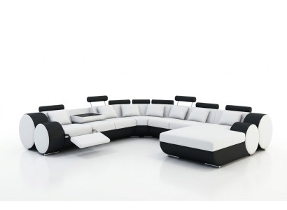 Multifunctional leather couch seat cushion living room leather decor set sofa