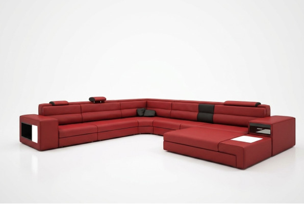 U-shape XXL Designer Living Landscape Upholstered Corner Sofa Corner Suite Sofa