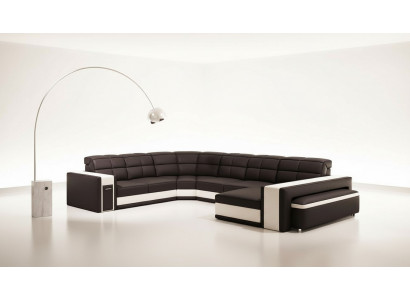 Corner Design Big Upholstered Corner Sofa Couch Leather Sofas Suite XXL