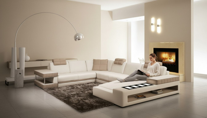 Design Corners Big XXL Upholstered Corner Sofa Couch Leather Sofa Suite
