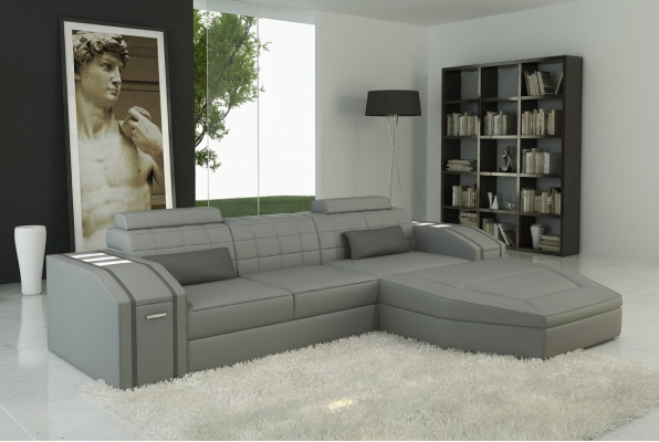 Design Upholstered Corner Sofa Couch Leather Sofas Set XXL Living Landscape