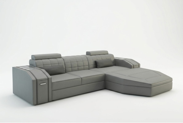 Design Upholstered Corner Sofa Couch Leather Sofas Set XXL Living Landscape
