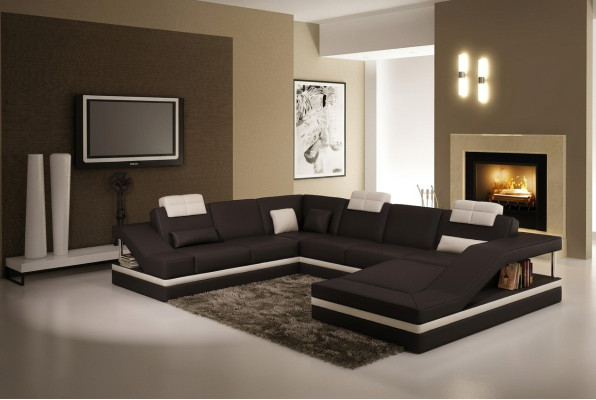 Design Corners Big Upholstered Corner Sofa Couch XXL Leather Sofas Decor Suite