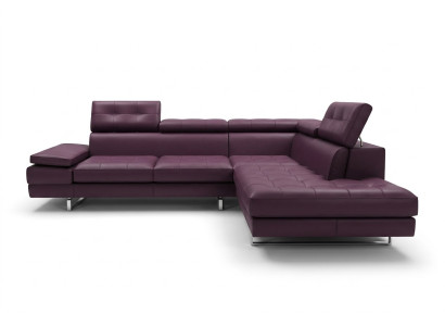 Leather sofa couch living area L-shape design modern sofa 5057