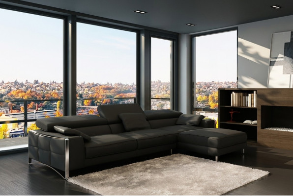 Design Corners XXL Big Upholstered Corner Sofa Couch Leather Sofas Set