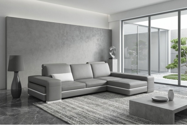 Leather sofa couch living landscape L shape design modern sofa corner decor sofas