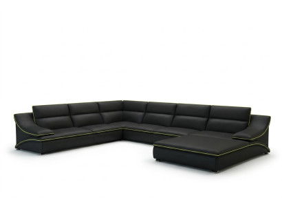Design XXL Big Corner Upholstered Sectional Sofa Leather Sofa Set