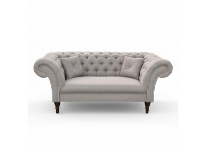 Chesterfield 2-seater couch upholstered sofa design club lounge 2-seater upholstered suite