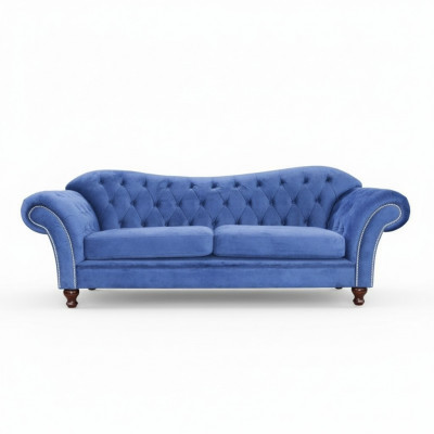 Chesterfield Sofa SHEFFIELD 3-Seater with Bed Function Couch Sofas Couches New