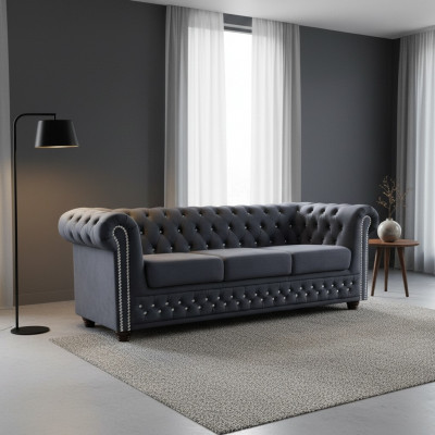 Chesterfield York Blink 3-seater couch upholstered sofas couches new designer sofa