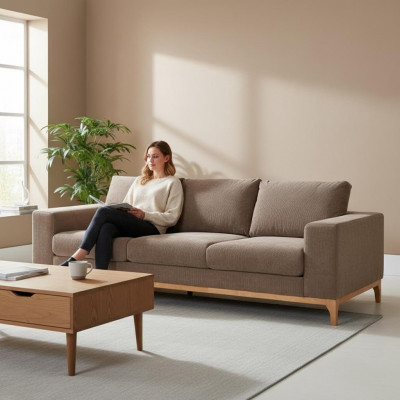 3-seater sofa couch upholstered sofas couch living room design textile fabric new