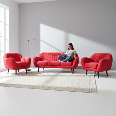 Sofa set 3+2+1 Couch Upholstered Sofas Living Room Design Chesterfield