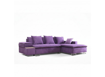 Design corner sofa L-shaped sofa with bed function couch upholstered seat corner sofas textile new