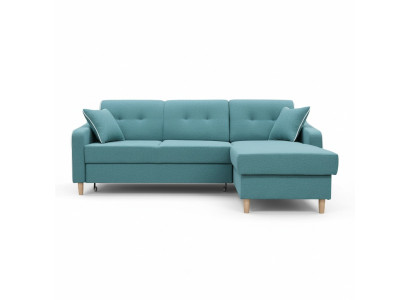 Design corner sofa Sofa Sina with bed function, couch upholstery seat corner sofas sofa bed