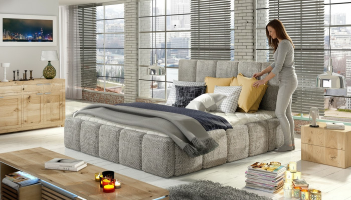 Modern XXL Luxury Design Bed Beds Style Hotel Double Leather 140 160