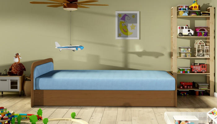 Modern children's bed beds textile wood bed bed sofa children's room new
