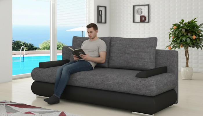 Design sleeper sofa couch upholstery 3-seater fabric couch guest room sofas