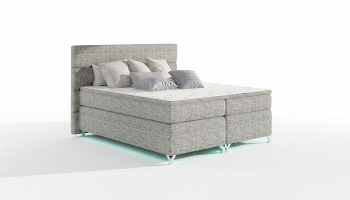 Box spring bed 180x200cm beds hotel leather complete bed frame topper