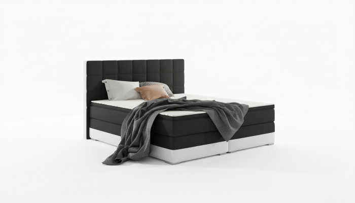 Leather bed upholstered bed box spring beds bed frame 180x200cm mattress